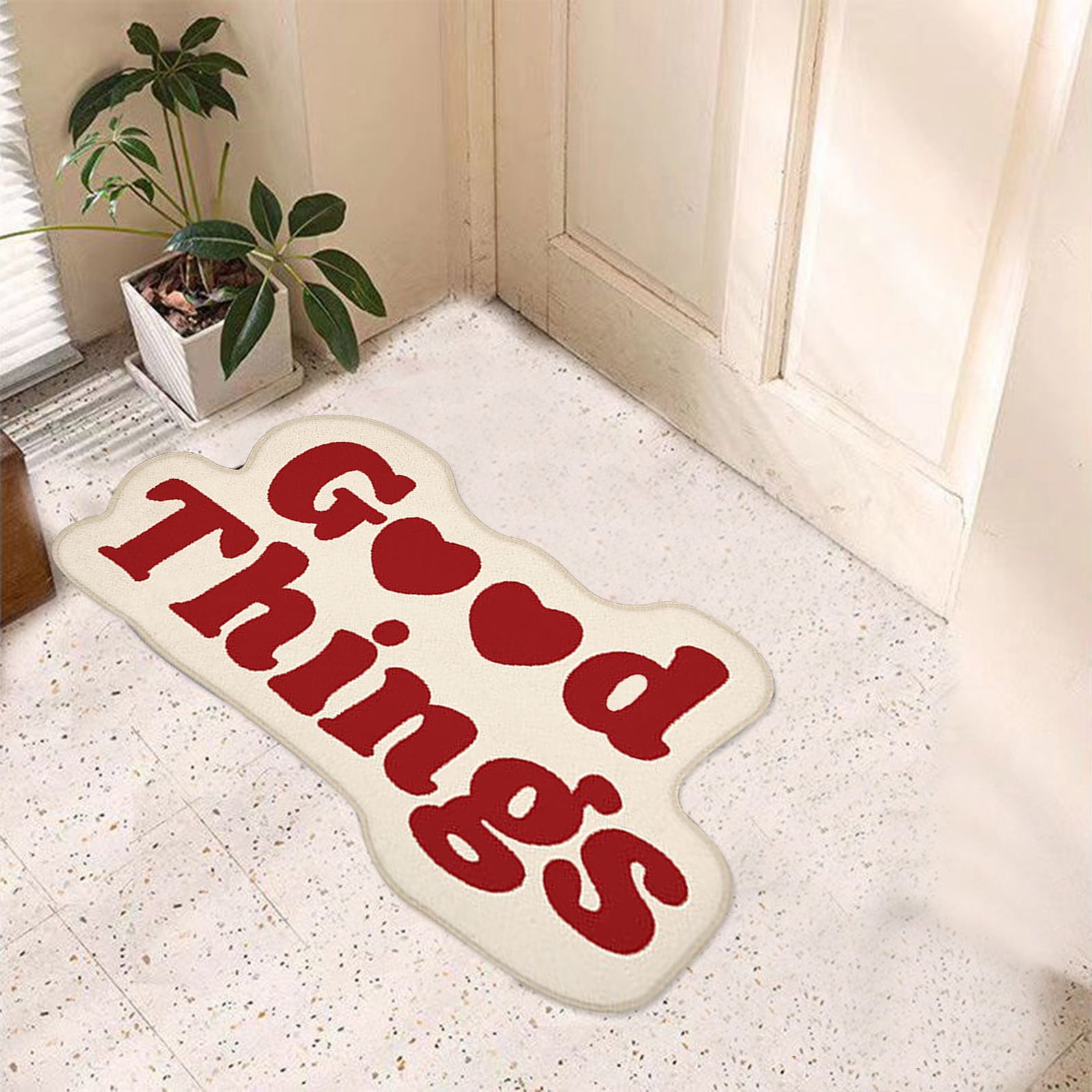 Sawvnm Bath Mat Bathoom Rugs Funny Cute Bathroom Decor Preppy Small