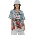 thumbnail image 4 of Merry Christmas Dachshund Enjoys Woofmas Winter Xmas Holiday Hawaiian Shirt Breathable Summer Unisex Merch Wiener Dog Lover Gifts Idea - 02022, 4 of 6