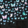 thumbnail image 6 of CCOCC 3Pcs Glow in the Dark Stickers,Glowing Night Effect Glow in the Dark,Colorful Butterfly Designs Decor for Bedroom,Blue, 6 of 7