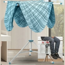 Foldable Portable Space Saving Clothes Drying Rack Adjustable High Capacity Stainless Steel Laundry Drying Rack