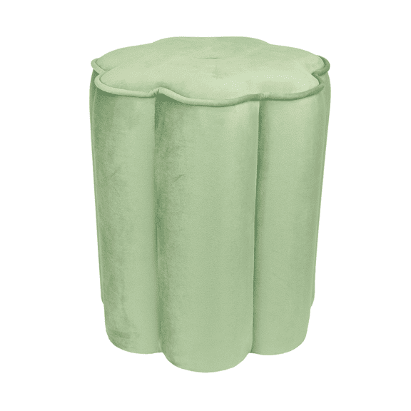Mainstays Kids Petal Ottoman in Frosty Spruce Foam Seating for Children