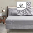 thumbnail image 4 of Maple Stone Queen Comforter Set Piece Grey Luxury Embroidery Bed in a Bag, Shabby Chic Ultra Soft AllSeason Bedding Set with Comforter, Sheets, Pillowcases & Shams, 4 of 7