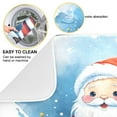 thumbnail image 2 of Christmas Santa Claus Gift Dish Drying Mat Microfiber Kitchen Pad Large Counter Absorbent Dish Mats Drainer Rack 18"x24", 2 of 7