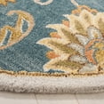 thumbnail image 3 of Safavieh Heritage Roderick Medallion Area Rug, Blue/Yellow, 6' x 6' Round, 3 of 10