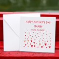 thumbnail image 2 of MINI tarjeta de felicitación cuadrada para el día de la madre, tarjeta personalizada, cartón, corazón de amor, tarjeta pequeña de felicitación, 8,5x8,5 cm, 2 of 4