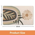 thumbnail image 4 of Non-Slip Boho Bath Mat with Eye-Catching Retro Sun Design - Colorful Half Circle Rug, Soft Water Absorbent Fiber for Dry Bathroom Floors, Semi Round Rainbow Design, Add Charm to Your Decor, 20x32 inch, 4 of 5