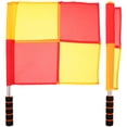thumbnail image 2 of 2Pcs Match Referee Flag Multi Color Polyester Stainless Steel for Soccer Games Track and Field Events, 2 of 8