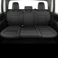 thumbnail image 2 of IKABEVEM Car Seat Cover for Chevrolet Silverado/GMC Sierra 1500 (2014-2018) 2500HD 3500HD (2015-2019) - Rear 40/60 Split for Crew Cab Black, 2 of 6