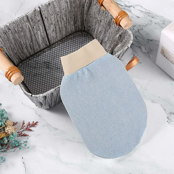 pstuiky Toalla de baño de arena fina, doble cara, resistente, para uso doméstico. Guantes exfoliantes para baño.