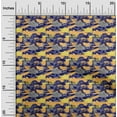 thumbnail image 2 of oneOone Silk Tabby Blue Fabric Abstracts Sewing Material Print Fabric By The Yard 42 Inch Wide, 2 of 5