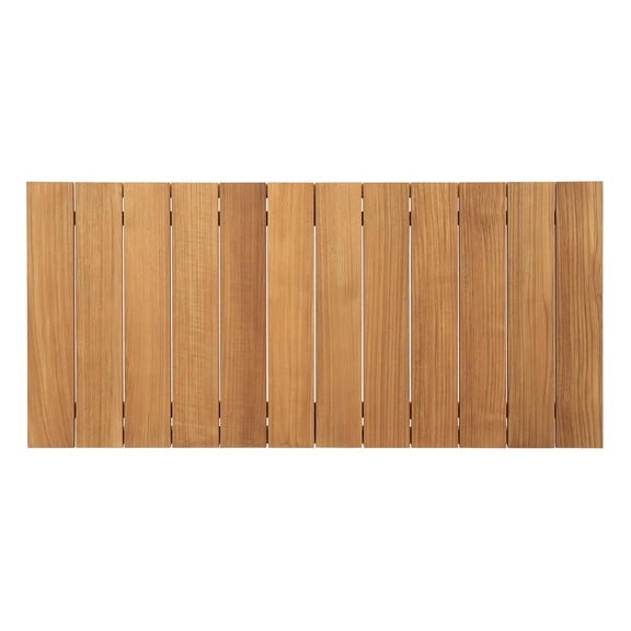 Modway Bayport 6 Piece Outdoor Patio Teak Set in Natural White