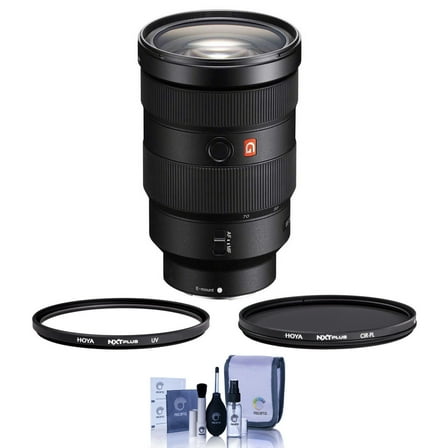 Sony FE 24-70mm f/2.8 GM Lens for Sony E, Bundle with Hoya 82mm UV CPL Filter Kit, Cleaning Kit