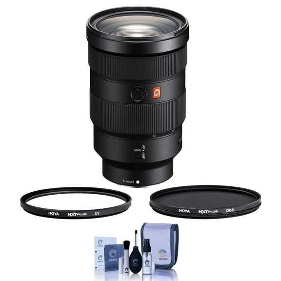 Sony FE 24-70mm f/2.8 GM Lens for Sony E, Bundle with Hoya 82mm UV CPL Filter Kit, Cleaning Kit
