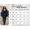 thumbnail image 5 of Cueply Women's Plus Size Open Front Cardigan Long Sleeve Ribbed Knit Lightweight Sweater Casual Outerwear with Pockets 1X-4X, 5 of 7