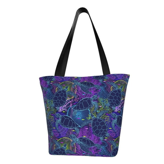 Rocae Turtles for Shoulder Bags for Women Tote Bag for Women with Zipper Closure