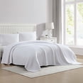 thumbnail image 3 of Grand Hotel Woven Cotton Blanket, Full/Queen, White, 3 of 7