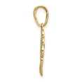 thumbnail image 2 of FB Jewels 14K Yellow Gold 4-Leaf Clover Enameled Pendant, 2 of 4
