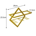 thumbnail image 4 of Soporte de vino Soledad 2 estantes de acero para pared, 4 of 10