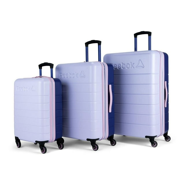Reebok- Double Dribble Collection - 3 piece hardside set luggage nested