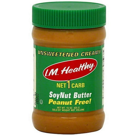 I.M. Healthy Organic No Salt Soynut Butter, 15 oz (Pack of 6)
