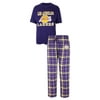"Los Angeles Lakers NBA ""Game Time"" Mens T-shirt & Flannel Pajama Sleep Set"