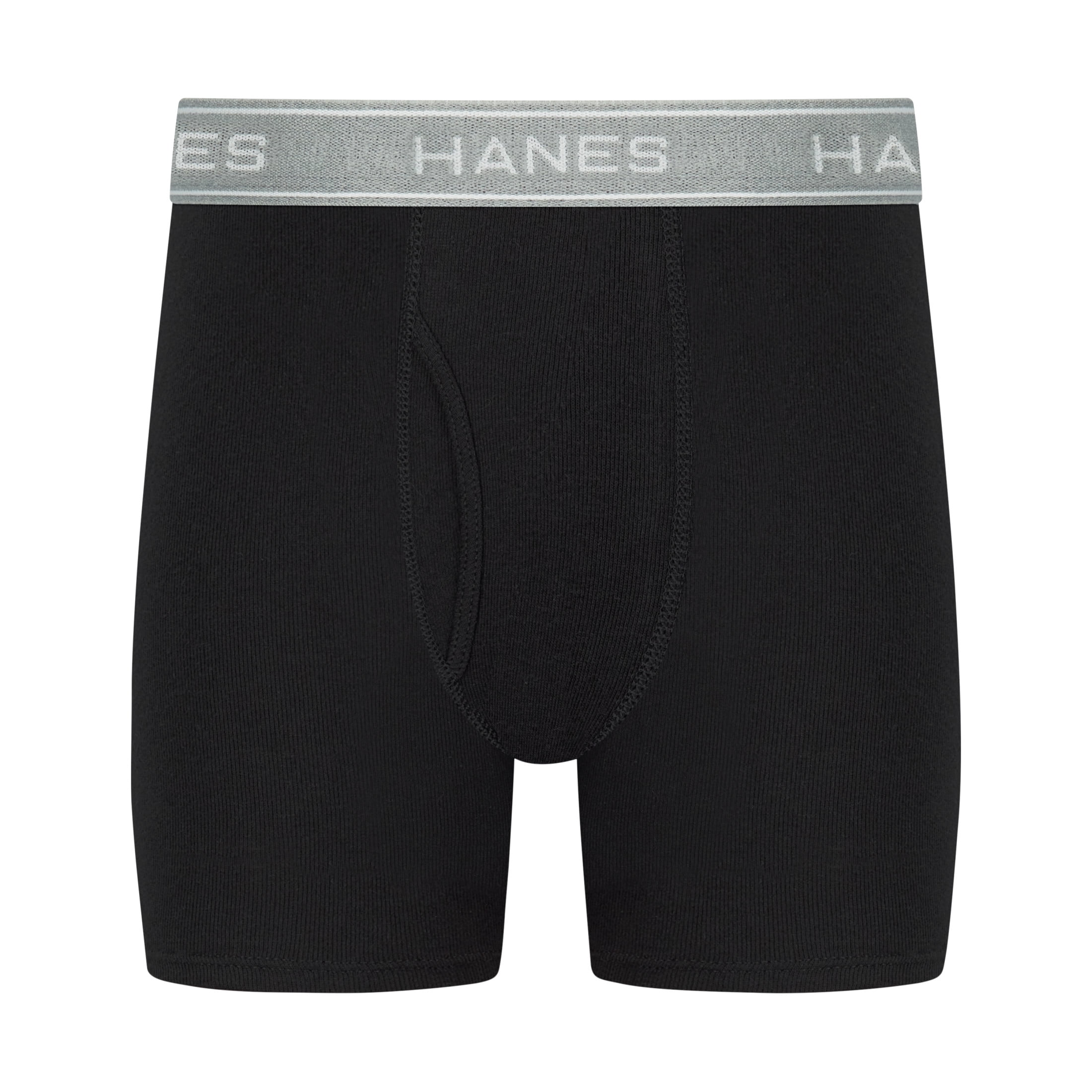 Hanes Boys Underwear Boxer Briefs Pack, 10-Pack, Moisture-Wicking Cotton Boxer Briefs for Kids