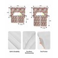 thumbnail image 5 of Pink Spring Floral Swag Kitchen Curtains Sets for Windows 24 Inch Length, Vintage Summer Botanical Short Window Curtain Panels Swags Valances and Tiers 3 Piece Set for Cafe/Dining Room, 5 of 5