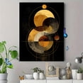 thumbnail image 4 of Golden Monstera Leaf Canvas Print Wall Art Home Decor for Living Room Bedroom Dining Room Office Hotel, 4 of 8