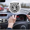 thumbnail image 5 of 2-piece silver shiny leopard pattern air conditioner vent clip, crystal leopard pattern car air freshener and diffuser, crystal stone car decoration and interior accessories., 5 of 5