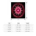 thumbnail image 3 of Durable Soft & Warm Flannel Blanket - Cozy Pink Sun Design Perfect for Sofa Travel Bed & Chair - Stylish & Comfortable, 3 of 5