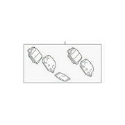 Genuine OE Mitsubishi Brake Pads - 4605B916 Fits select: 2021 MITSUBISHI OUTLANDER SPORT, 2013-2015 MITSUBISHI OUTLANDER SPORT ES