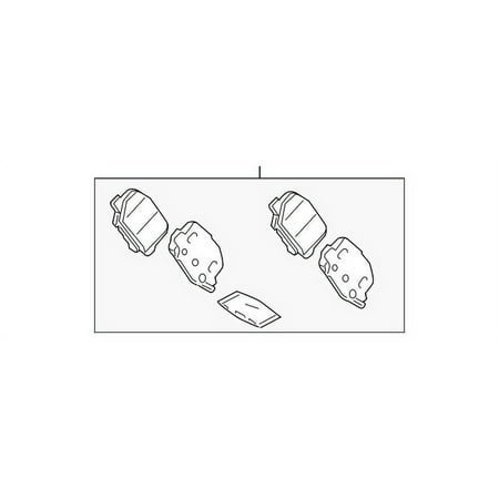 Genuine OE Mitsubishi Brake Pads - 4605B916 Fits select: 2021 MITSUBISHI OUTLANDER SPORT, 2013-2015 MITSUBISHI OUTLANDER SPORT ES