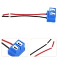 thumbnail image 3 of KAKOWELY ceramic headlight socket 5pcs Ceramic Headlight Socket Plug Connector Adapter Wiring Harness Fog Light Retrofit Connector With Adapter Car Accessories For Car Headlight Modification, 3 of 5