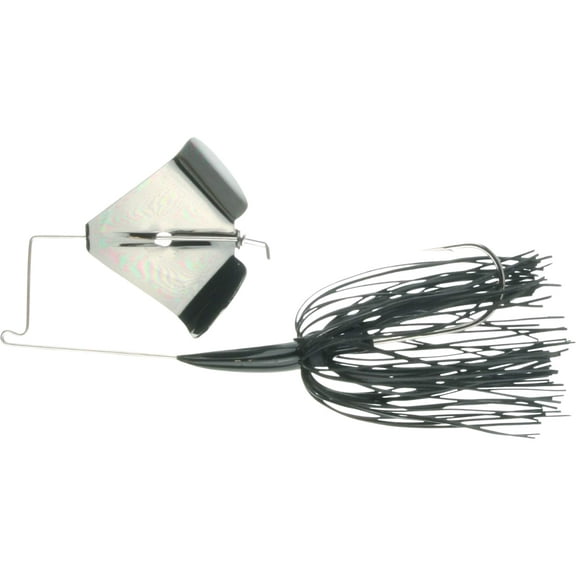 Nichols Lures Reflex Buzzbait 3/8oz Black Plague Black Nickel