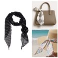 thumbnail image 5 of Unique Bargains 1 Pc Scarf Pattern Rose Neck Scarf Black, 5 of 5
