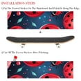 thumbnail image 2 of Seven Starred Ladybird Skateboard Grip Tape Pack of Two - Premium Emery Surface with PVC Backing | 8.8x32.6in/22.4x83 cm - Durable Skateboard Stickers for Superior Grip and Control, 2 of 5