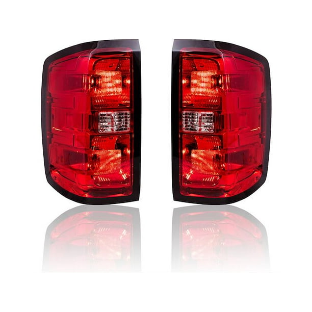 Rear Tail Light Assembly Set Compatible with 2014 2015 Chevy