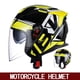 thumbnail image 5 of Casco de motocicleta de doble lente 3/4, casco medio para hombre, casco universal para las cuatro estaciones para mujer, tres cuartos, 5 of 5