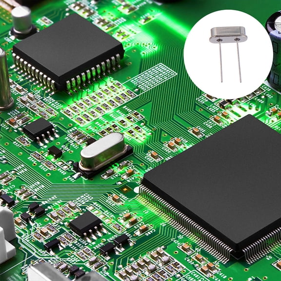 LEORX 100Pcs Quartz Crystal Resonators Silver Wear Resistant for Machine Use