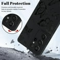 thumbnail image 3 of Compatible with Samsung Galaxy S21 Ultra 6.8 inch Case,Cute Butterfly Cool Black Solid Design,Soft Silicone Slim Thin Girly Phone Case Protective Shockproof Cover for Women Girls-Butterfly, 3 of 14
