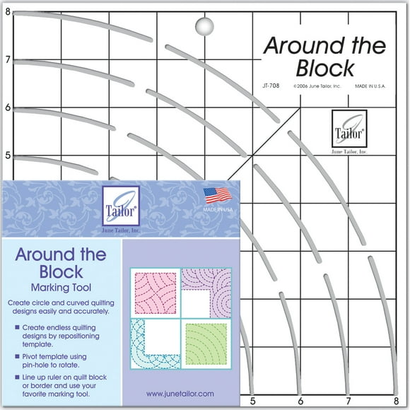 Around The Block Ruler-8"X8"