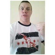 CM PUNK Best In The World Mens White Ringer T-shirt XXL