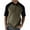 Army Green, variant on YLSDY Mens T-Shirts Casual Loose Stand Collar Buttons Raglan Short Sleeved T Shirt with Sleeve Matching Color Wine XXL