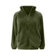 thumbnail image 5 of Camisetas para mujer,Chaqueta de terciopelo con capucha de doble cara para mujer, forro polar, cremallera frontal completa, cuello alto, manga larga, bolsillos, ropa deportiva informal, sopatenor, 5 of 9