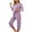 Purple*1, variant on Tnhcen Plus Size Pajamas Sets for Women 2 Piece Soft Sleepwear Long Sleeve Top Pant Pjs Loungewear Set XL-5XL