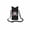 Black_A, variant on Lightweight Drawstring Backpack, Mini Sackpack for Sports Games, Nylon Gym Bag Small for Travel, Portable Soccer Fan Bag for Daily Use