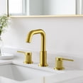thumbnail image 6 of Versace 8. in Widespread 2-Handle Brass Bathroom Faucet in Brushed Gold, 6 of 15