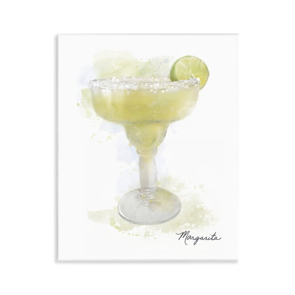 Stupell Industries Soft Faded Margarita Food & Beverage Painting Unframed Art Print Wall Art, 11 x 14