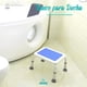 thumbnail image 5 of Banco para Baño Ajustable 3 Niveles de Altura | Silla para Baño Antideslizante para Adulto Mayor | Seguridad y Confort para Ducha | Silla con Drenaje y Estabilidad, 5 of 10