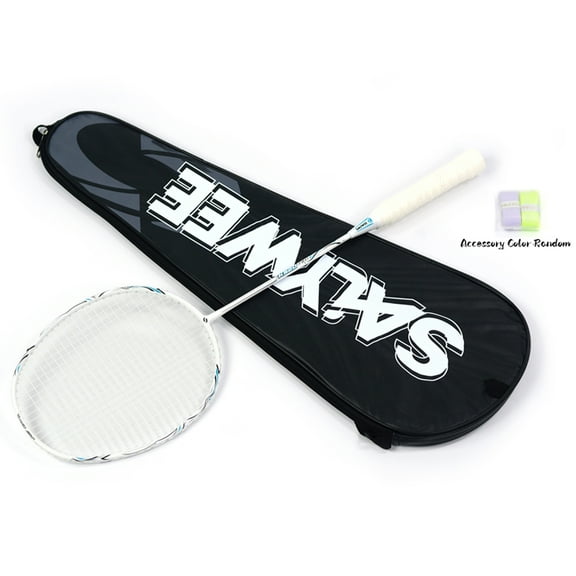 SALYWEE K520-PRO Professional Sports, 100% Full Carbon-Fiber Badminton Racket Pre-Strung, 24T Center Bar, Secondary Molding, Supports Up to 30lbs, G5, Delicate Patterns, Enhanced Control